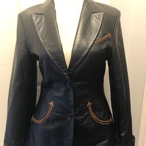 Scully Western Blazer Women's Leather Size Med M